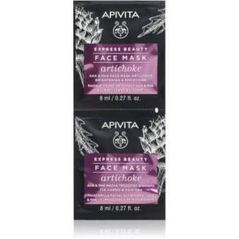 Apivita Express Beauty Brightening Face Mask Artichoke masca pentru hidratare intensa Cu AHA Acizi - imagine 2